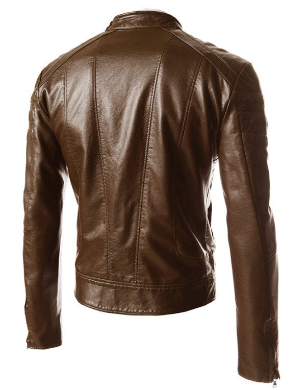 HugMe.fashion High Quality Leather Biker Jacket for Men JK110